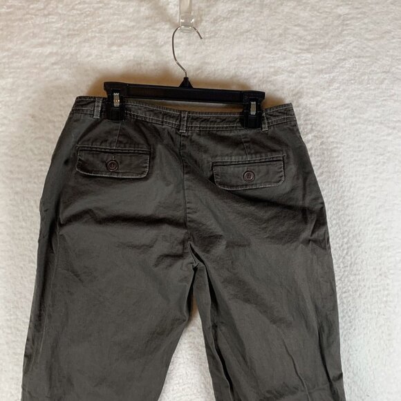 Boden Pants Women's 10 Brown Cotton Stretch Pockets‎ Mid-Rise Straight Leg 9681 - Picture 3 of 13